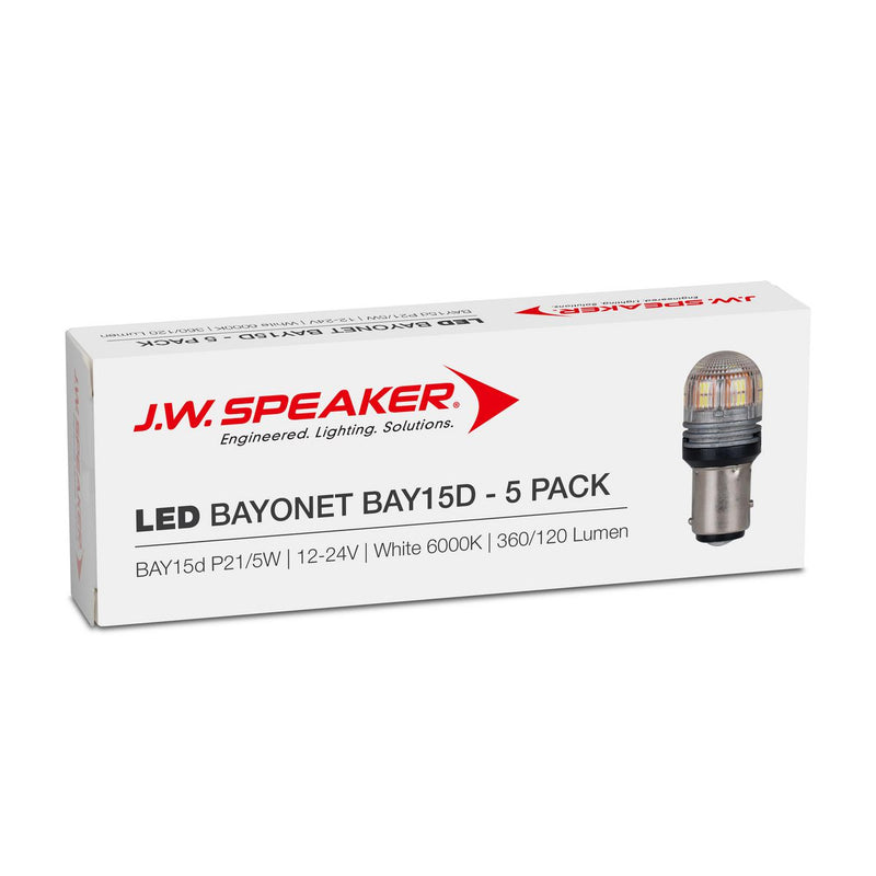JW Speaker LED BAY15d Bulk Pack 990144W-5