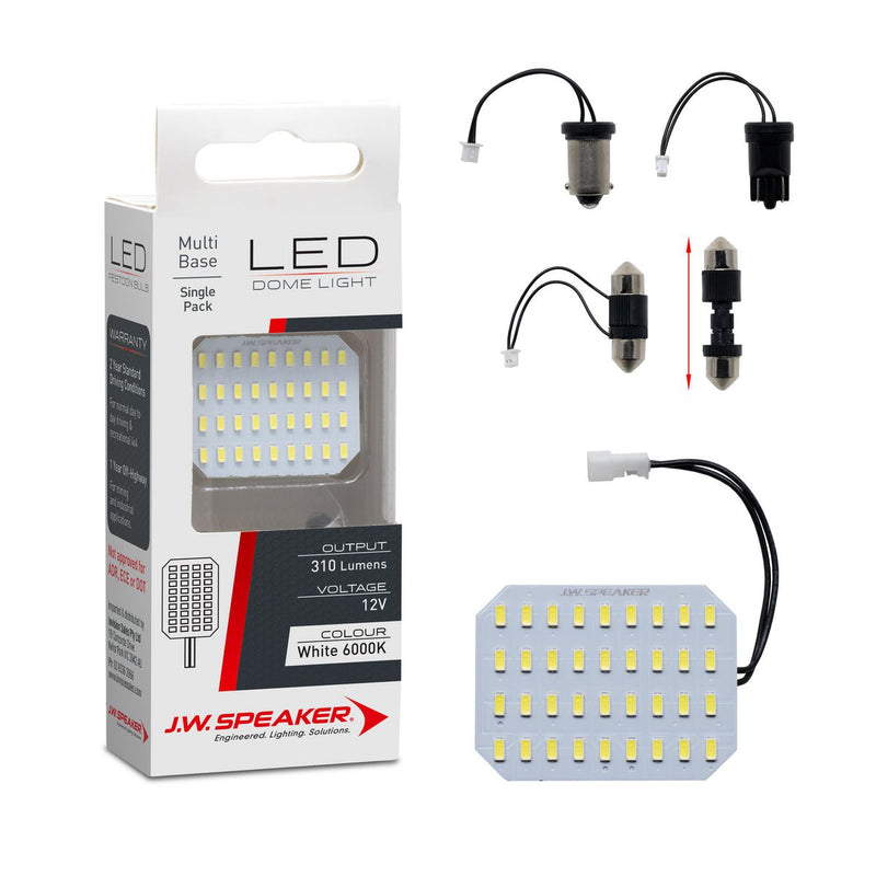 JW Speaker LED Interior Dome Light kit with Base adaptors