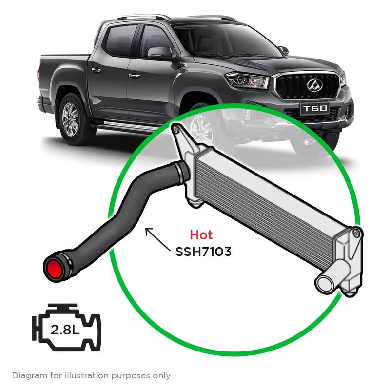 Saas Silicone Intercooler Pipe LDV T60 17-21 Hot Side
