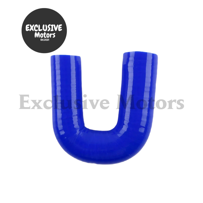 Blue 180-Degree Elbow Universal Silicone Hose
