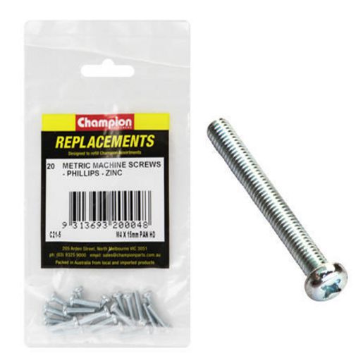 Champion Screw Self Tapp Panhead Phillips M4 x 16mm 20Pk