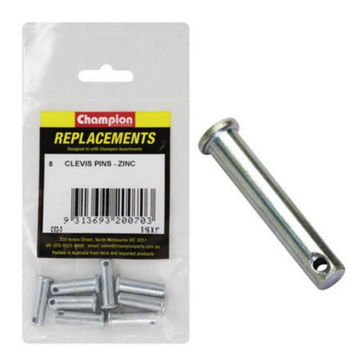 Champion Fasteners ClEVis Pin 5/16In X 1In Zinc Plated
