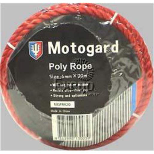 Motogard Poly Rope 6Mm X 20M MGPR620
