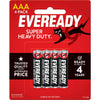 Eveready AAA Battery Super Heavy Duty 4Pk 1212BP4