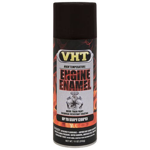 VHT Aerosol Spray Engine Enamel Paint Satin Black 312g