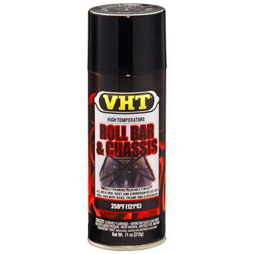 VHT Aerosol Spray Roll Bar & Chassis Paint Satin Black