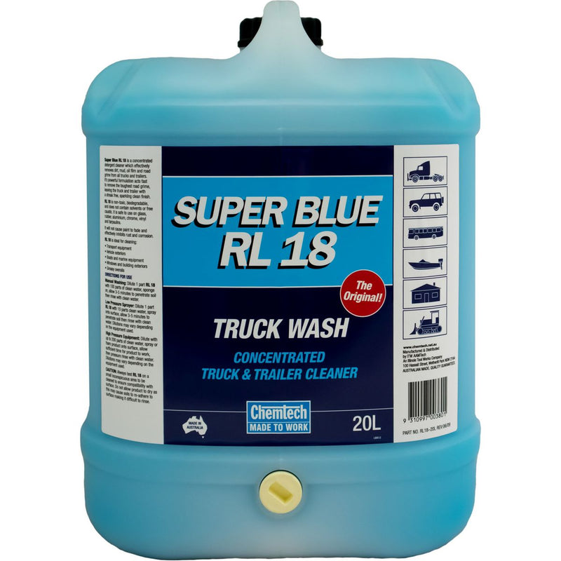 Chemtech Super Blue RL18 Truck Wash Concentrate 20L