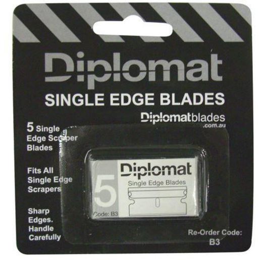 Diplomat Carbon Steel W/Aluminium Single Edge Blades