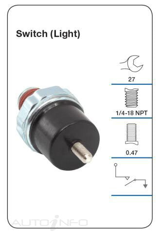 Tridon Oil Pressure Switch - TPS065