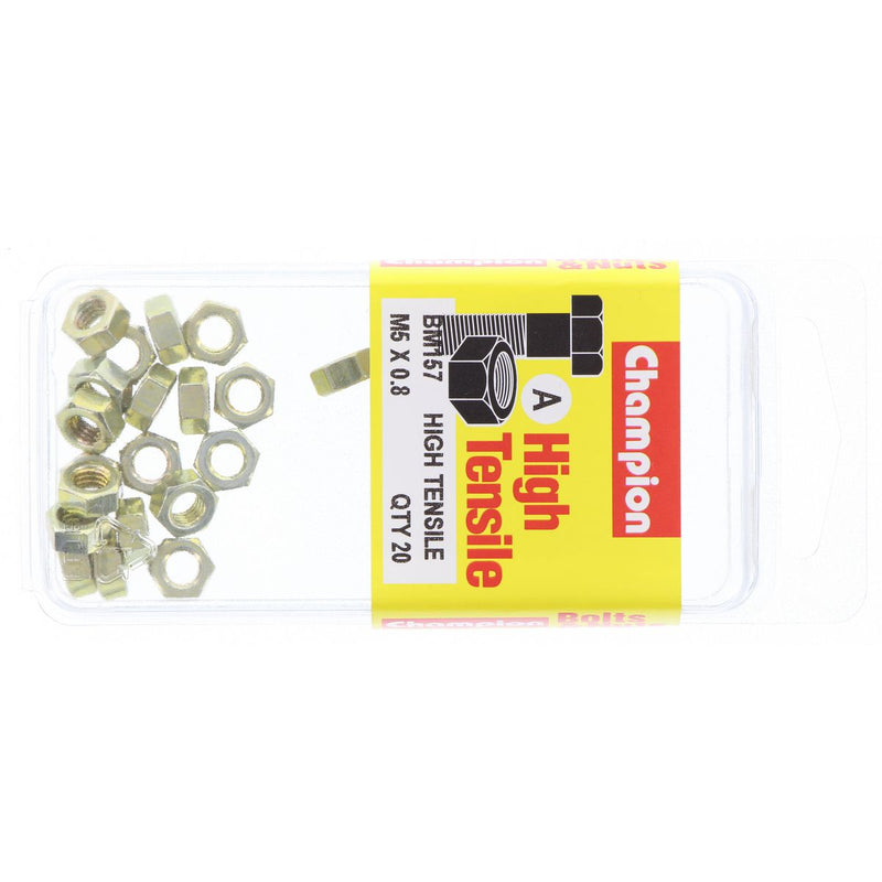 Champion Nut Pack Metric M5x0.8 BM157