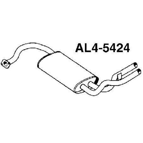 Walker Exhaust Muffler-Exhaust (Use M7739) AL4-5424