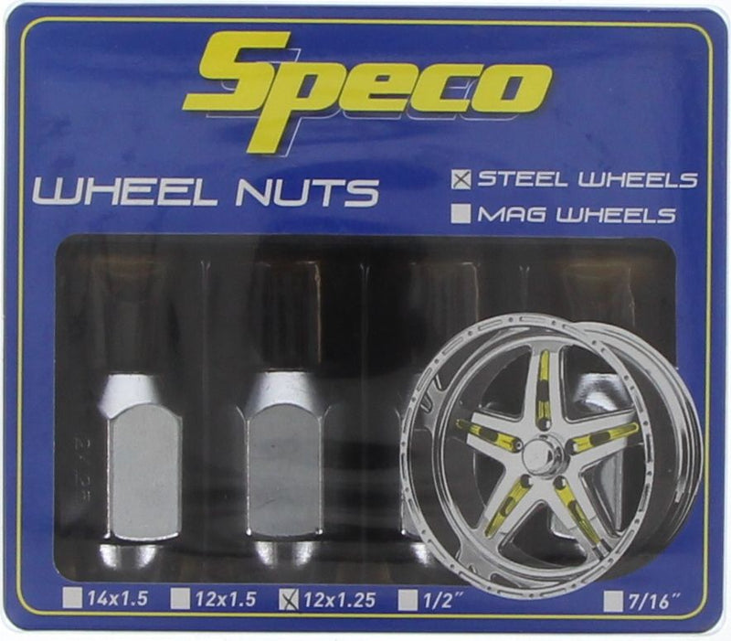 Speco Wheel Nut Set 12x1.25mm 4 Pack WN103