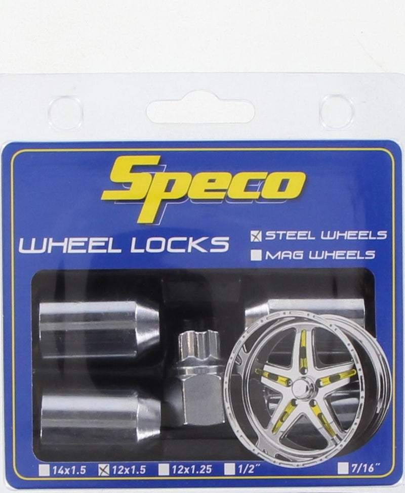 Speco Lock Nut Wheel Set 12x1.5mm 4 Pack WN404