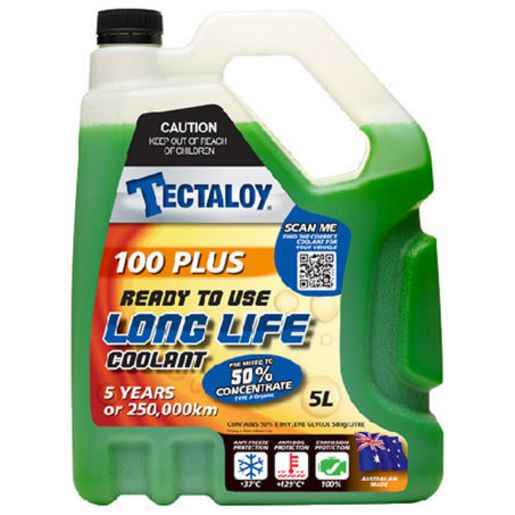 Tectaloy Green Long Life Coolant Premix 5L TE1005L
