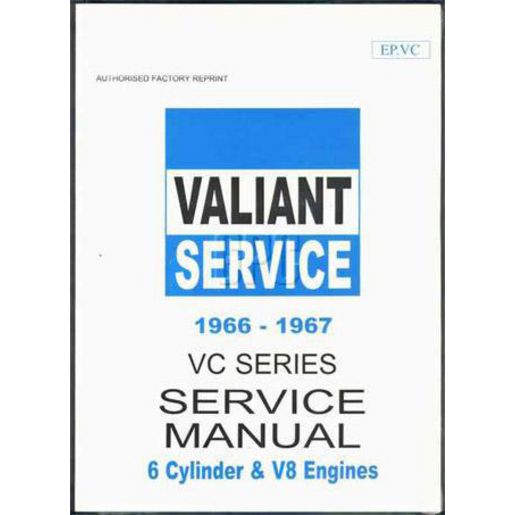 Ellery Publication Valiant 1966-67 Workshop Manual Epvc