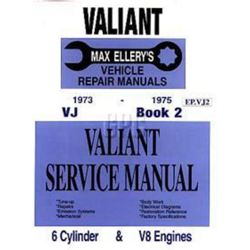 Ellery Publication Valiant 73-75 Book2 Workshop Manual