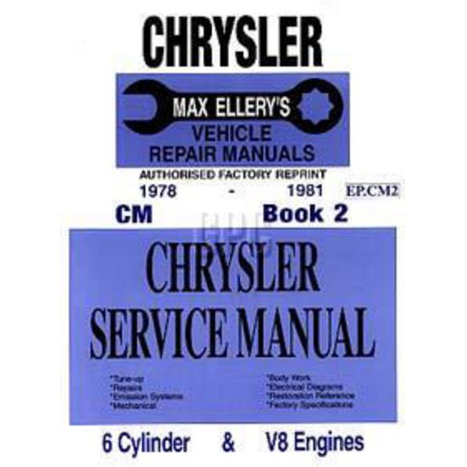 Ellery Publication Valiant 78-81 Book2 Workshop Manual