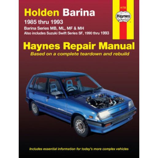 Haynes Owner's Workshop Manual - Holden Barina 1985-1993