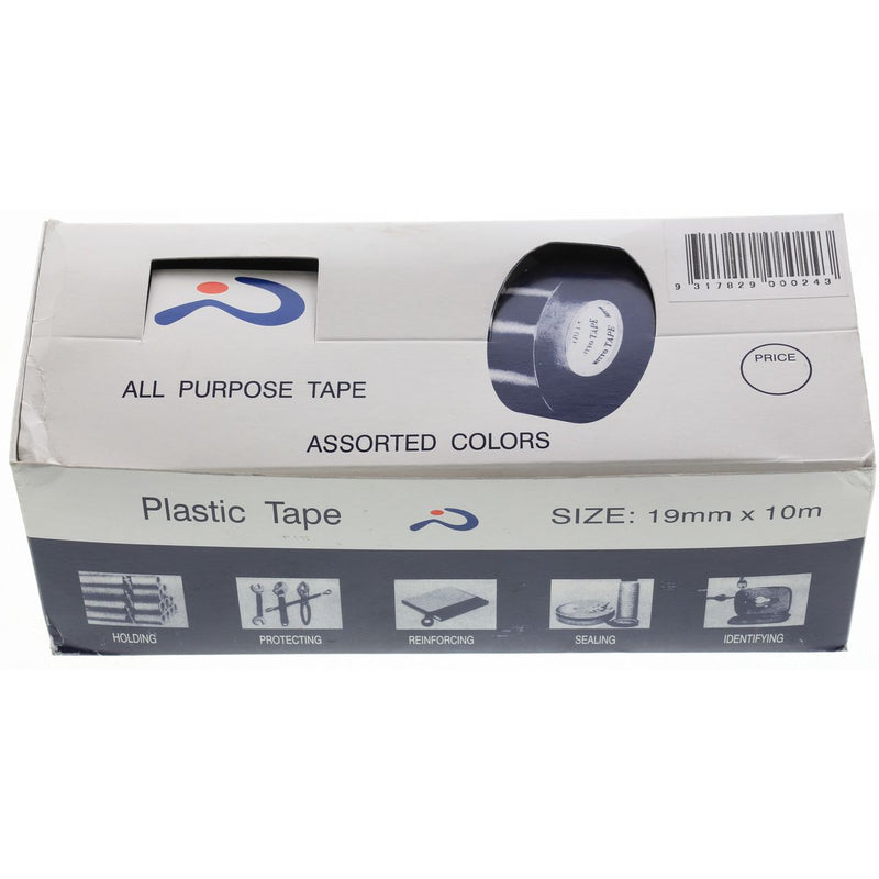 Nitto PVC Tape Display Box 12 X 10M Rolls In Assorted