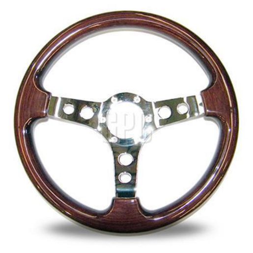 Autotecnica Dino Woodgrain Steering Wheel 350Mm 3 Spoke