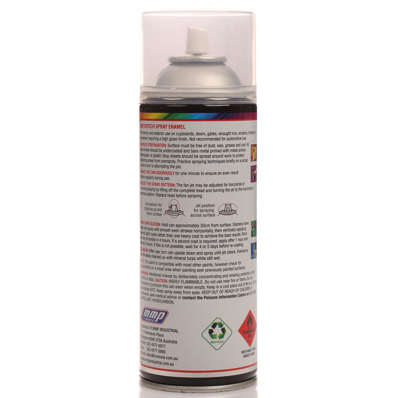 Motortech Aerosol Spray Enamel Clear 250g MT047