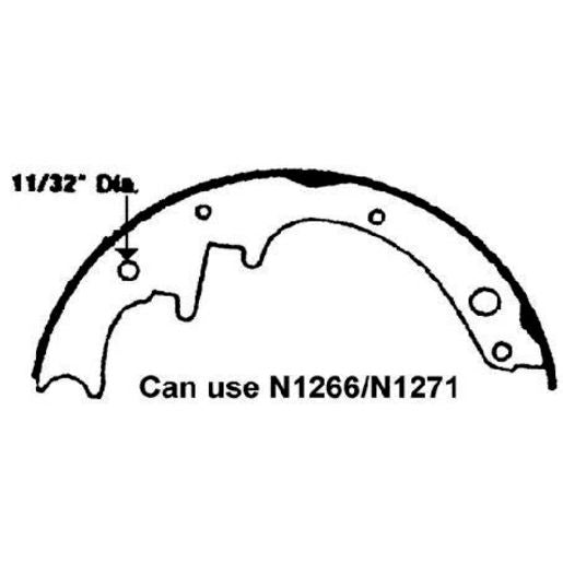 Brake Bonders Brake Shoe 254mm N1471