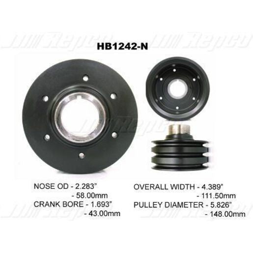 Powerbond OEM Replacement Harmonic Balancer HB1242N