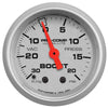 Autometer Ultra-Lite 2-1/16in Boost/Vacuum Gauge 30in/Hg