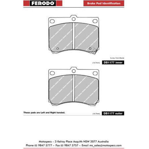 Ferodo Pad Set-Disc Brake DB1177XL
