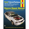 Haynes Repair Manual Suits AU Ford Falcon, Fairlaine &