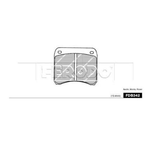 Ferodo Brake Pad Set FDB342B