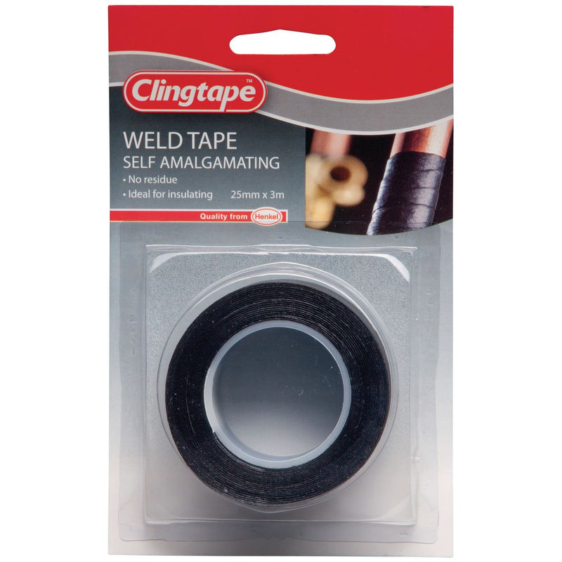 Clingtape Welding Tape 25mm x 3m Black RB36B