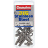 Champion Fasteners Hex Set Screw & Nut Stainless Steel