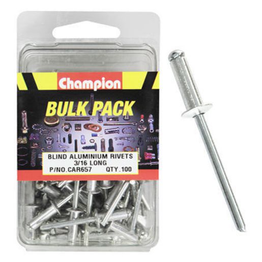 Champion Blind Rivet Aluminium Pack 4.8mm(3/16″) x 15mm