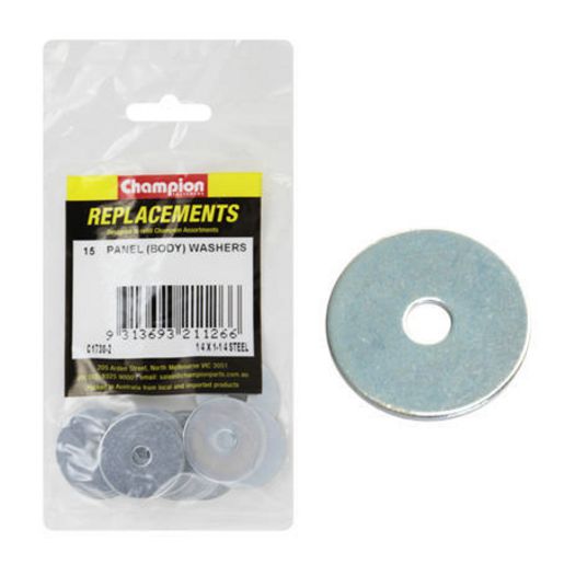 Champion Flat Body Washer 1/4" x 1-1/4" 15Pk C1730-2