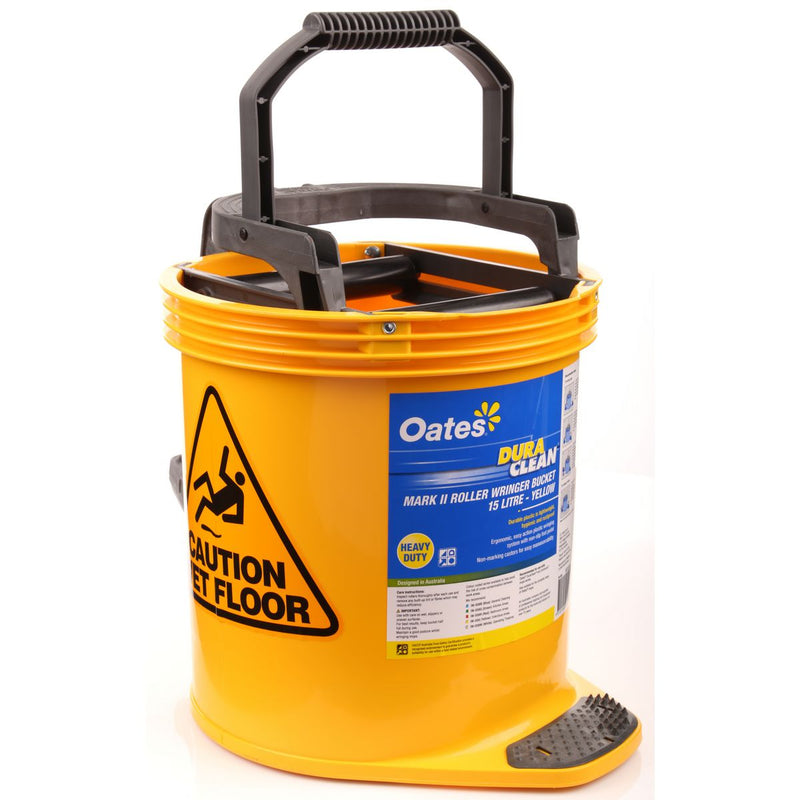 Oates Duraclean Mop Wringer Bucket Yellow 15L 165430
