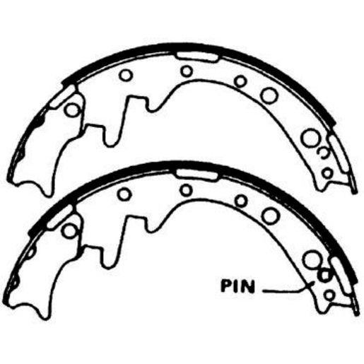 Brake Bonders Brake Shoe 254mm N1366