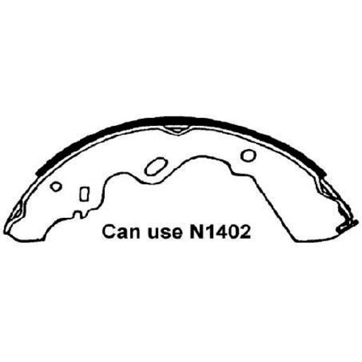 Brake Bonders Brake Shoe 254mm N1413