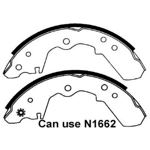 Brake Bonders Brake Shoe 254mm N1595