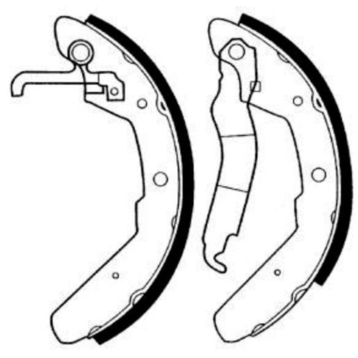 Brake Bonders Brake Shoe 252mm N1654