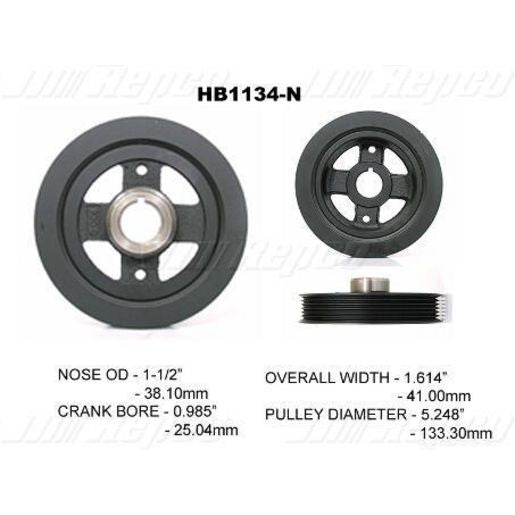 Powerbond OEM Replacement Harmonic Balancer HB1134N
