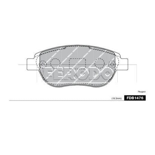 Ferodo Pad Set-Disc Brake FDB1476