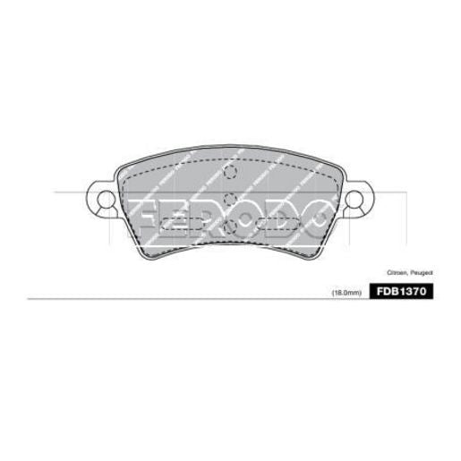 Ferodo Brake Pad Set FDB1370
