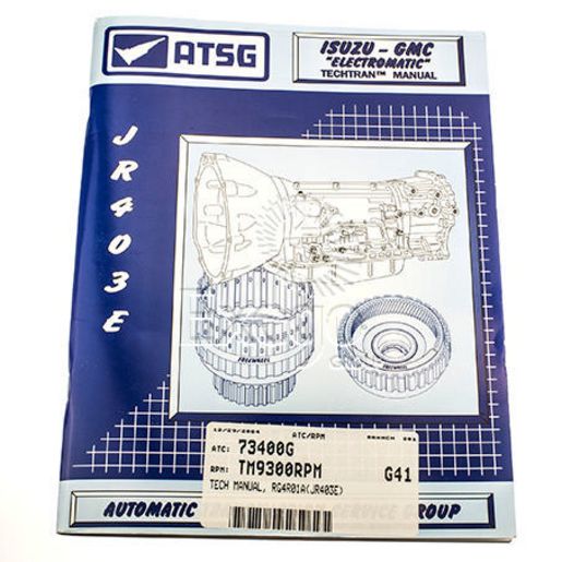 Atsg Workshop Manual suits RG4R01A/JR403E 73280