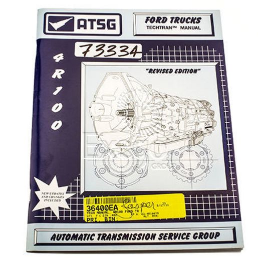 Atsg Workshop Manual suits Ford 4R100 73334