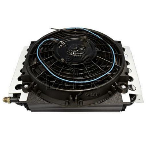 Derale Transmission Oil Cooler Kit With Fan - Universal