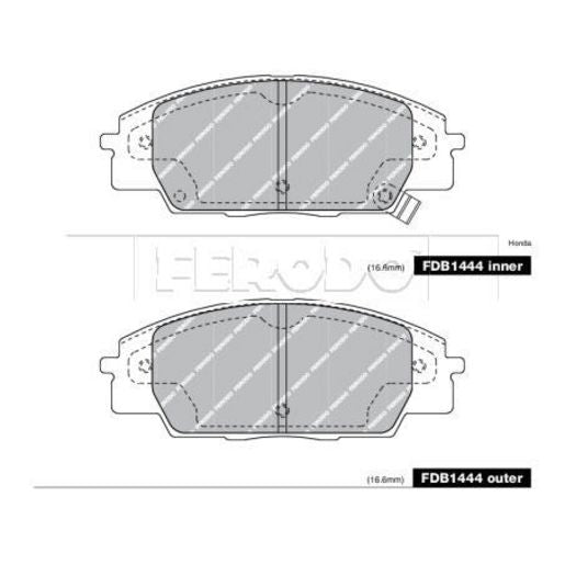 Ferodo Pad Set-Disc Brake FDB1444