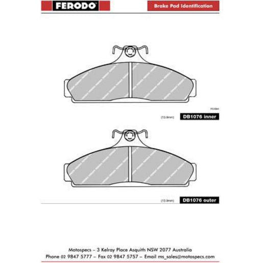 Ferodo Pad Set-Disc Brake DB1076TA