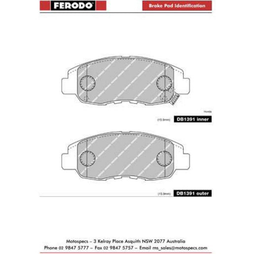 Ferodo Pad Set-Disc Brake DB1391TA