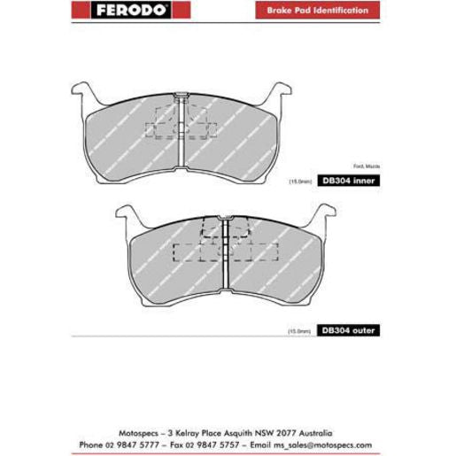 Ferodo Pad Set-Disc Brake DB304TA